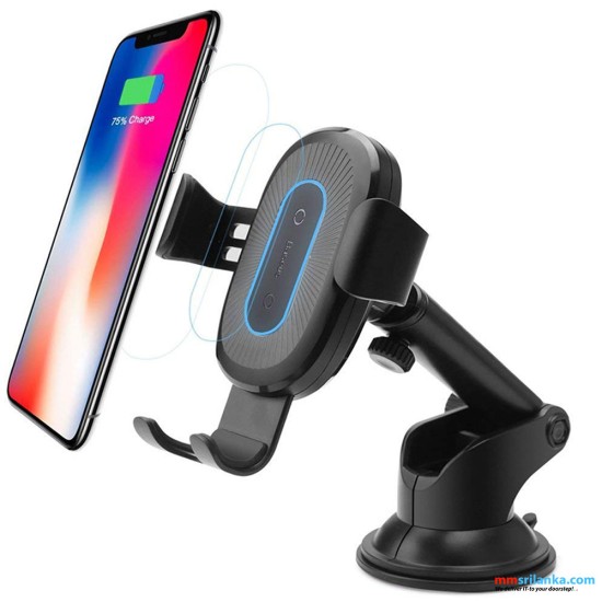 Baseus Wireless Charger Gravity Car Mount Osculum Type Black